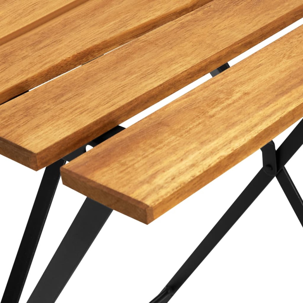 vidaXL Τραπέζι Bistro 55 x 54 x 71 εκ. από Μασίφ Ξύλο Ακακίας