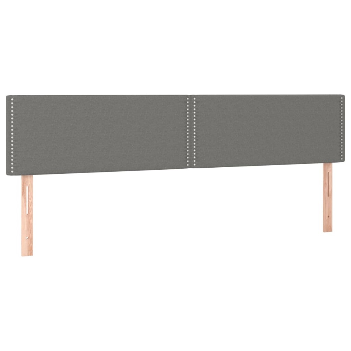vidaXL Κρεβάτι Boxspring με Στρώμα & LED Σκ.Γκρι 200x200εκ. Υφασμάτινο