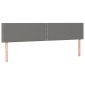 vidaXL Κρεβάτι Boxspring με Στρώμα & LED Σκ.Γκρι 200x200εκ. Υφασμάτινο