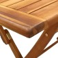 vidaXL Τραπέζι Κήπου Πτυσσόμενο 120 x 70 x 75 εκ. Μασίφ Ξύλο Ακακίας
