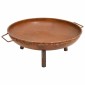vidaXL Τζάκι Εξωτερικού Χώρου Μαύρο 67,5x58x22,5 εκ. Ατσάλινο
