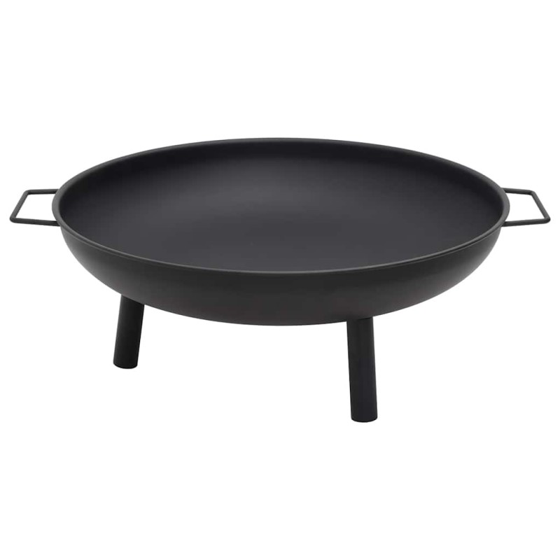 vidaXL Τζάκι Εξωτερικού Χώρου Μαύρο 67,5x58x22,5 εκ. Ατσάλινο