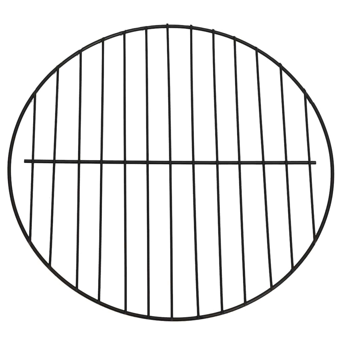 313360 vidaXL 2-in-1 Fire Pit and BBQ with Poker 59x59x60 cm Stainless Steel