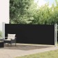 vidaXL Σκίαστρο Πλαϊνό Συρόμενο Βεράντας Μαύρο 140 x 600 εκ.