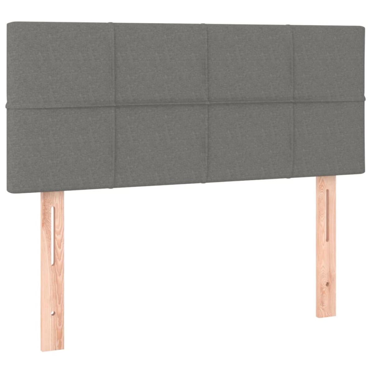 vidaXL Κρεβάτι Boxspring με Στρώμα & LED Σκ.Γκρι 120x200 εκ Υφασμάτινο