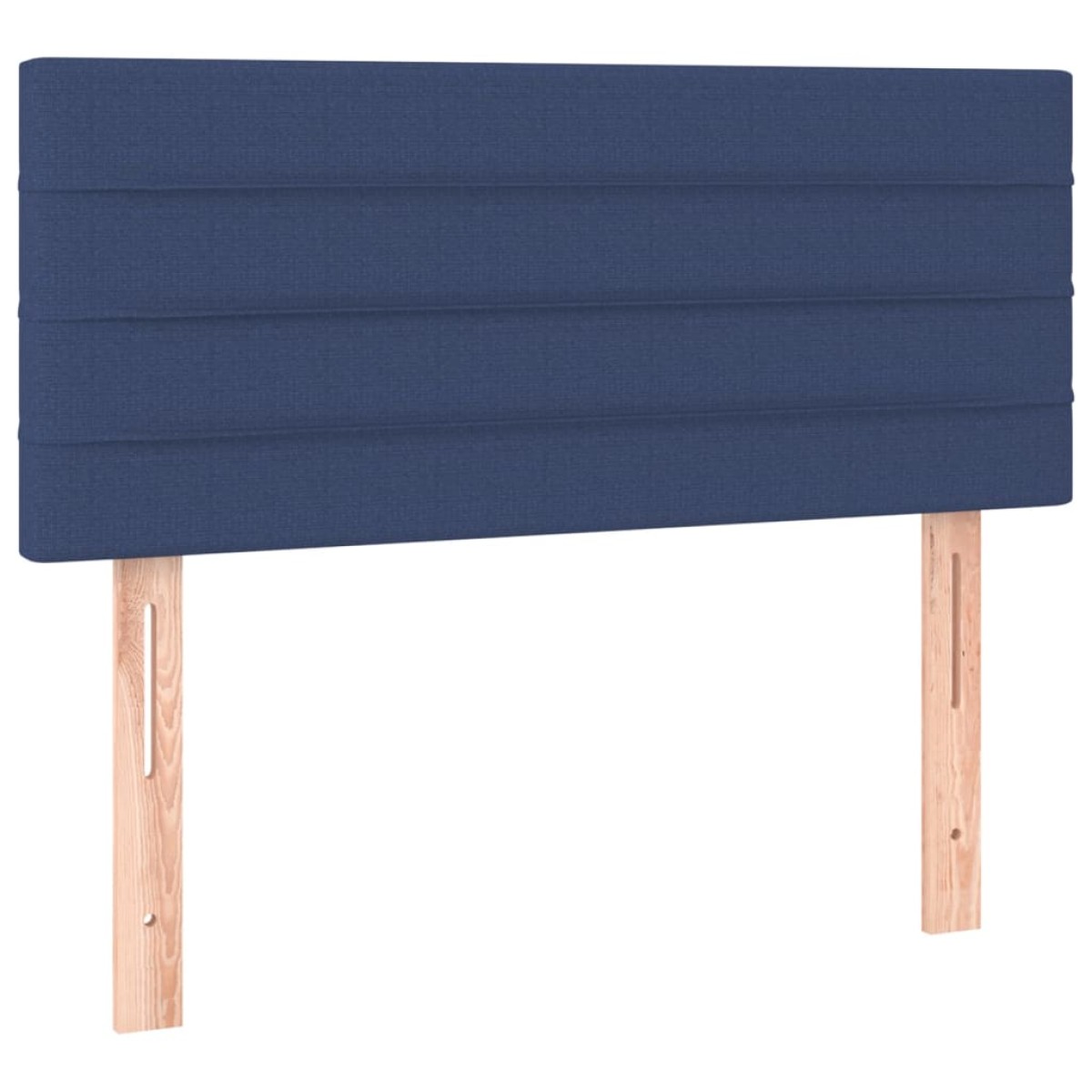 vidaXL Κρεβάτι Boxspring με Στρώμα & LED Μπλε 90x200 εκ. Υφασμάτινο