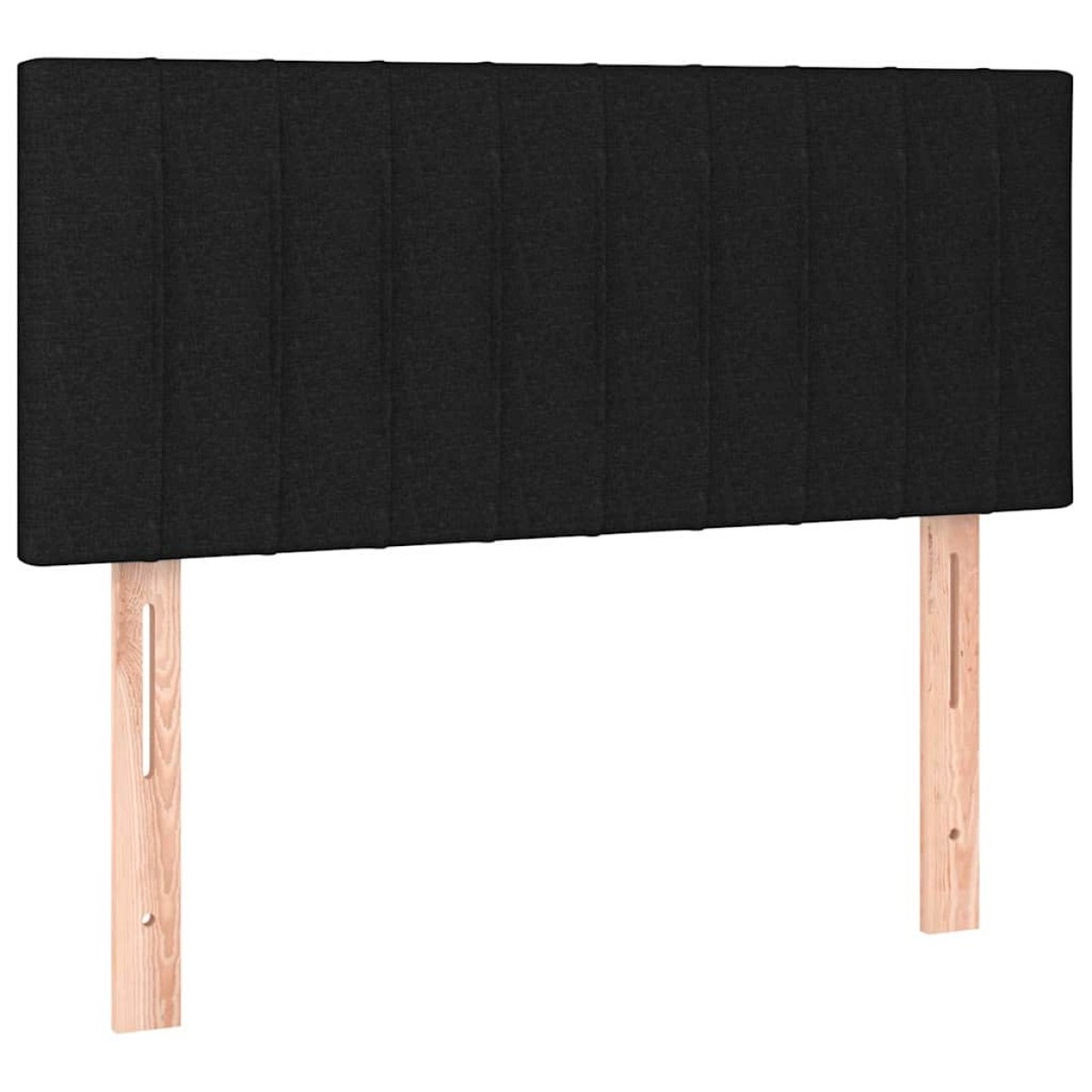 vidaXL Κρεβάτι Boxspring με Στρώμα & LED Μαύρο 80x200 εκ. Υφασμάτινο