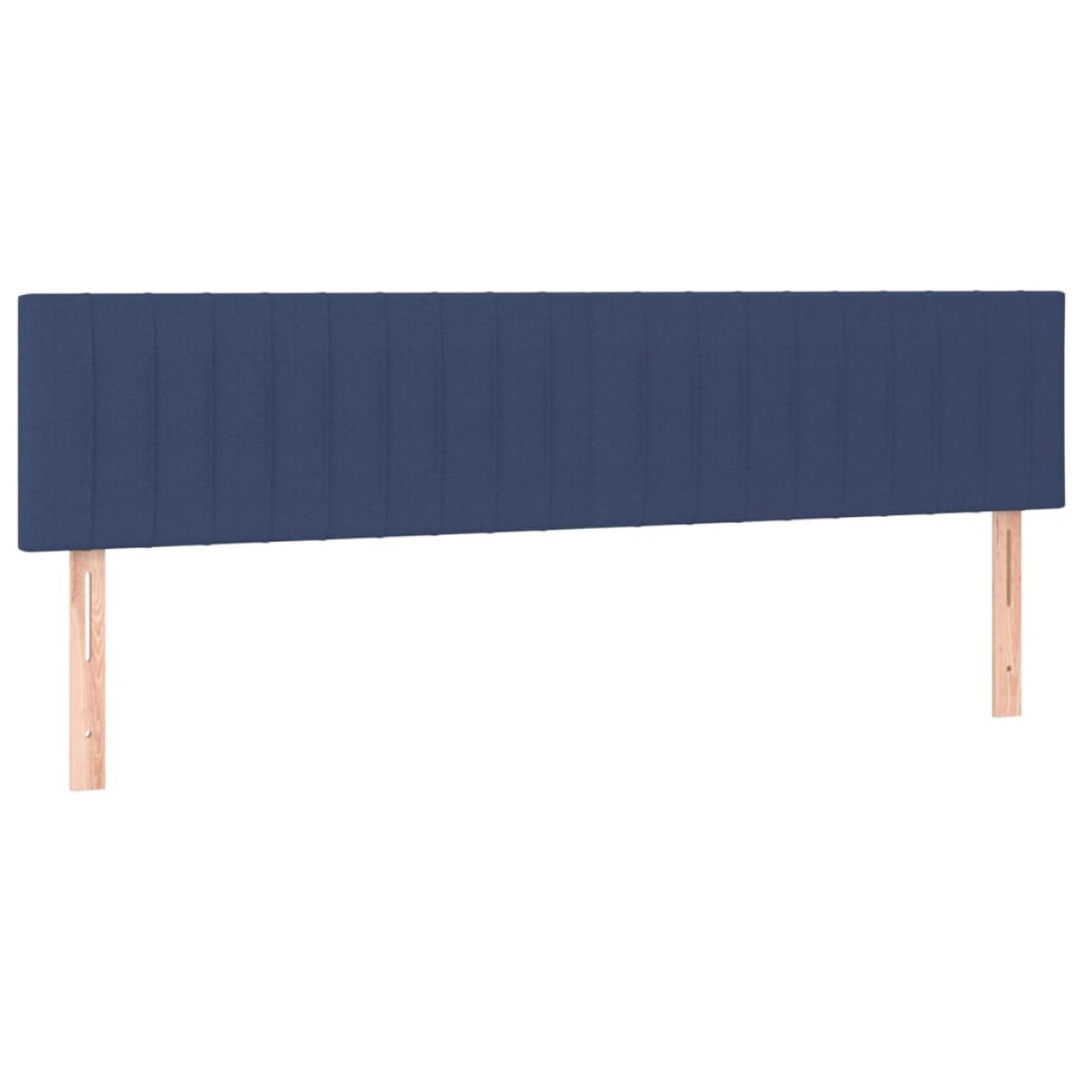 vidaXL Κρεβάτι Boxspring με Στρώμα & LED Μπλε 180x200 εκ. Υφασμάτινο
