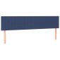 vidaXL Κρεβάτι Boxspring με Στρώμα & LED Μπλε 180x200 εκ. Υφασμάτινο