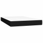 vidaXL Κρεβάτι Boxspring με Στρώμα & LED Μαύρο 120x200 εκ. Υφασμάτινο