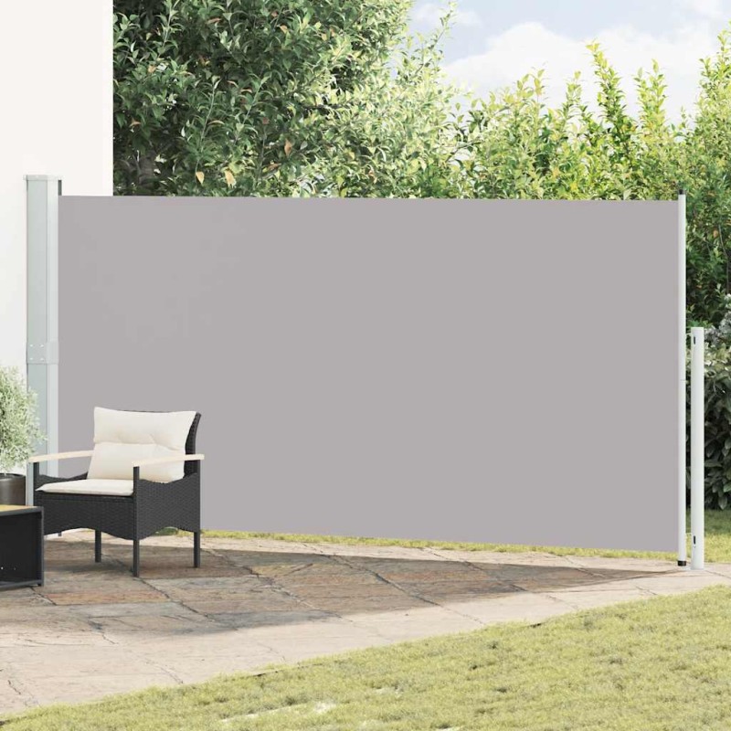 vidaXL Σκίαστρο Πλαϊνό Συρόμενο Βεράντας Γκρι 180 x 500 εκ.