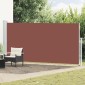 vidaXL Σκίαστρο Πλαϊνό Συρόμενο Βεράντας Καφέ 180 x 500 εκ.