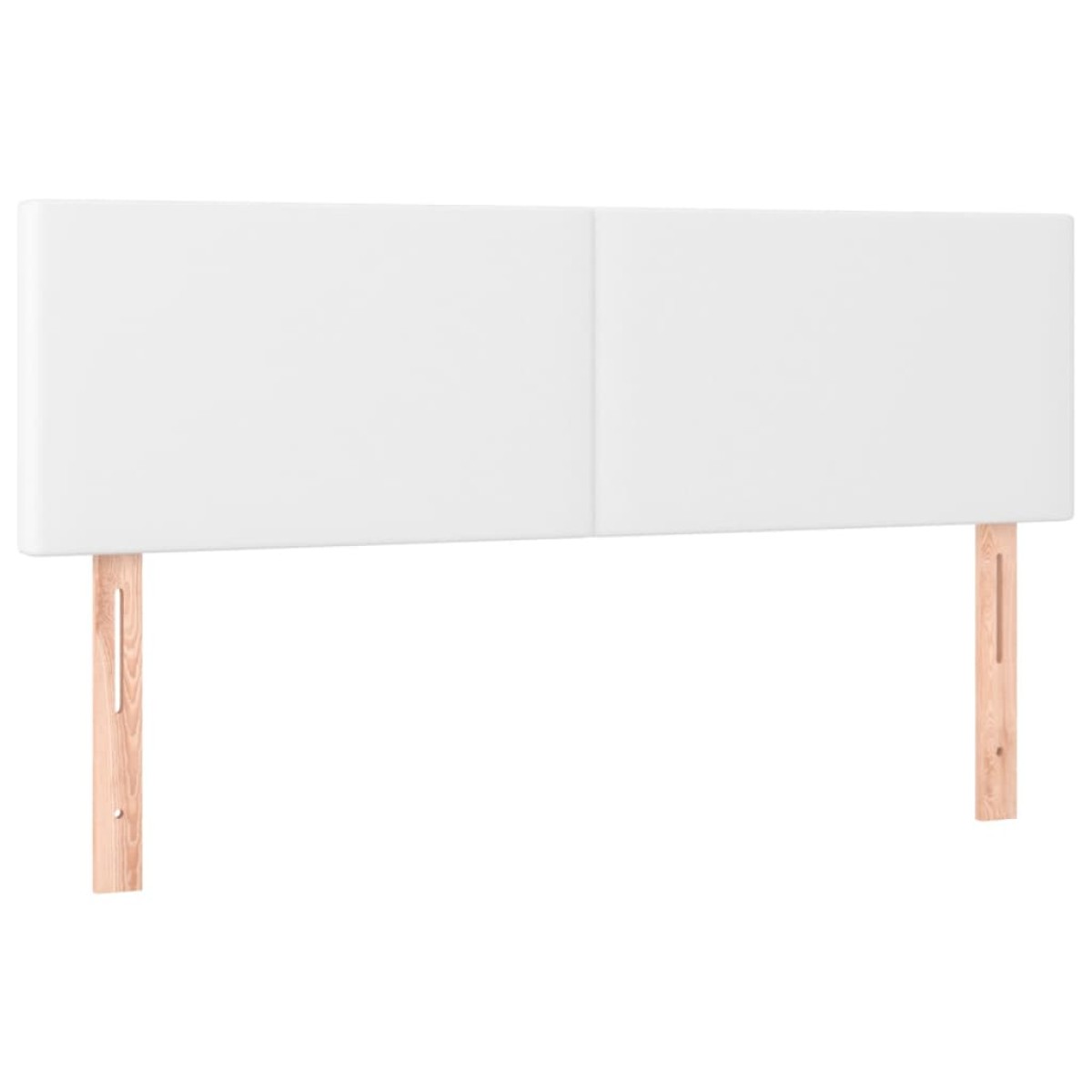 vidaXL Κρεβάτι Boxspring με Στρώμα & LED Λευκό 140x200 εκ. Συνθ. Δέρμα