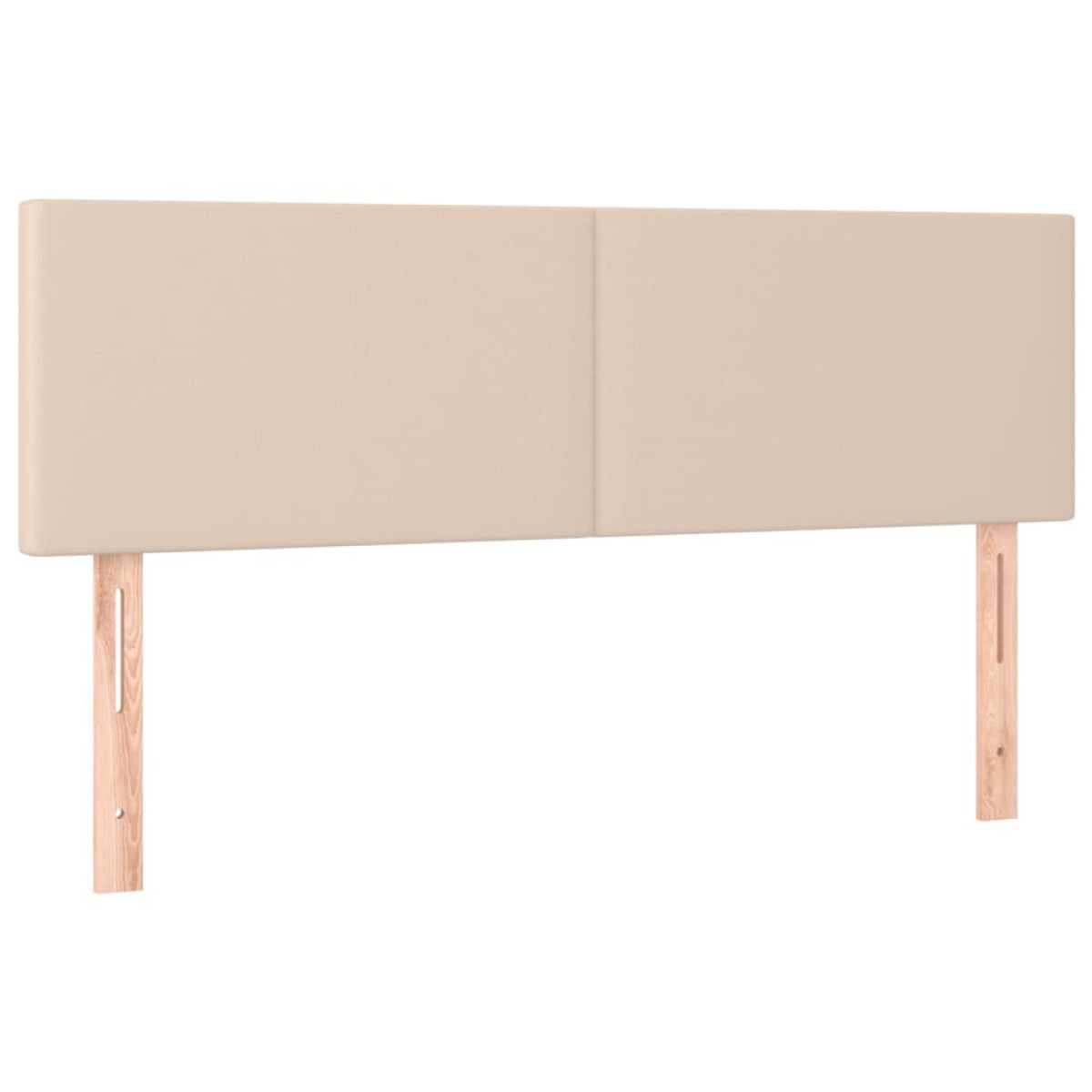 vidaXL Κρεβάτι Boxspring Στρώμα&LED Καπουτσίνο 140x200 εκ. Συνθ. Δέρμα
