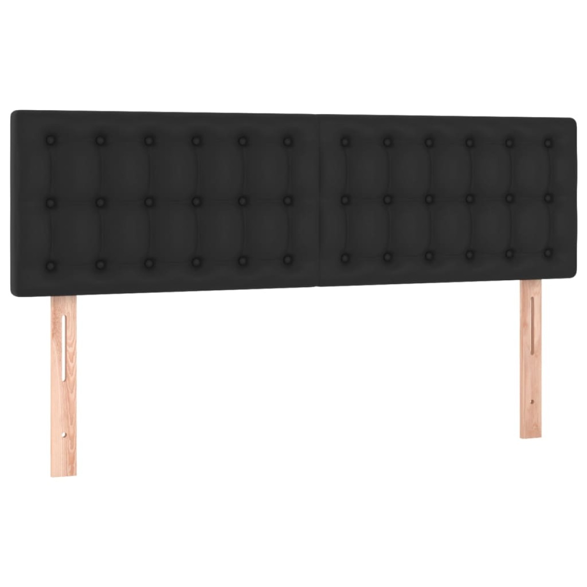 vidaXL Κρεβάτι Boxspring με Στρώμα & LED Μαύρο 140x190 εκ. Συνθ. Δέρμα