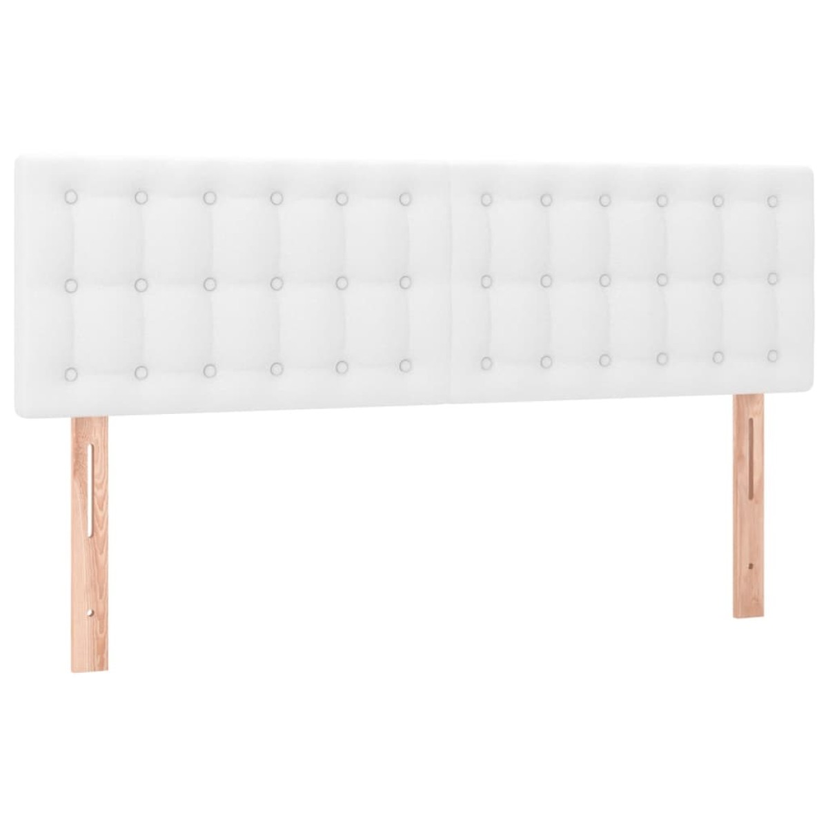 vidaXL Κρεβάτι Boxspring με Στρώμα & LED Λευκό 140x200 εκ. Συνθ. Δέρμα