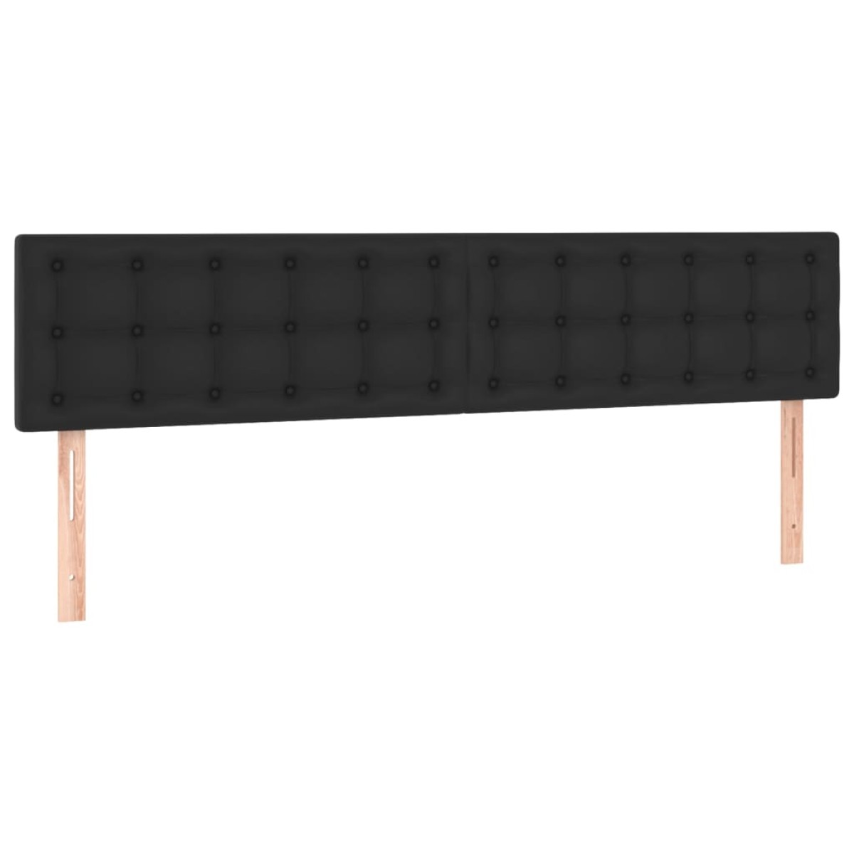 vidaXL Κρεβάτι Boxspring με Στρώμα & LED Μαύρο 160x200 εκ. Συνθ. Δέρμα