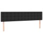 vidaXL Κρεβάτι Boxspring με Στρώμα & LED Μαύρο 160x200 εκ. Συνθ. Δέρμα