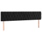 vidaXL Κρεβάτι Boxspring με Στρώμα & LED Μαύρο 200x200 εκ. Βελούδινο