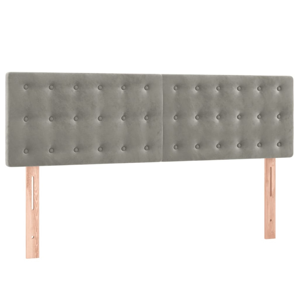 vidaXL Κρεβάτι Boxspring με Στρώμα&LED Αν. Γκρι 140x190 εκ. Βελούδινο