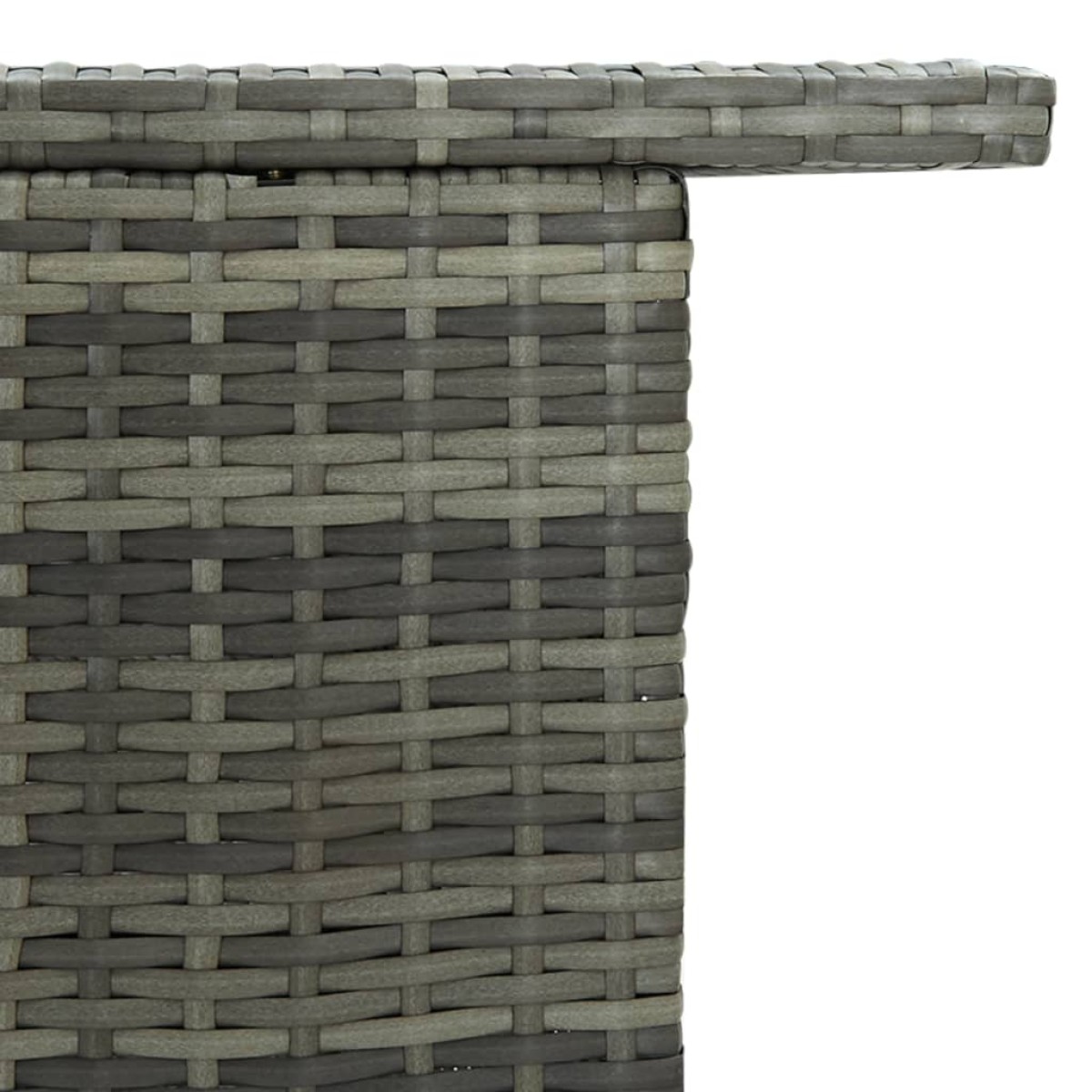 vidaXL Τραπέζι Μπαρ Κήπου Γκρι 120 x 55 x 110 εκ. από Συνθετικό Ρατάν