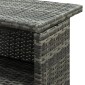 vidaXL Τραπέζι Μπαρ Κήπου Γκρι 120 x 55 x 110 εκ. από Συνθετικό Ρατάν