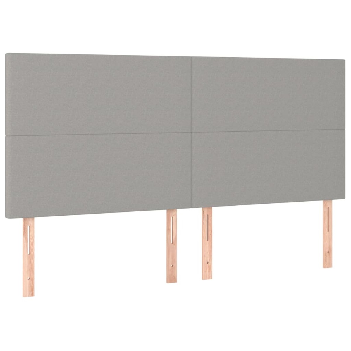 vidaXL Κρεβάτι Boxspring με Στρώμα & LED Αν.Γκρι 160x200εκ. Υφασμάτινο