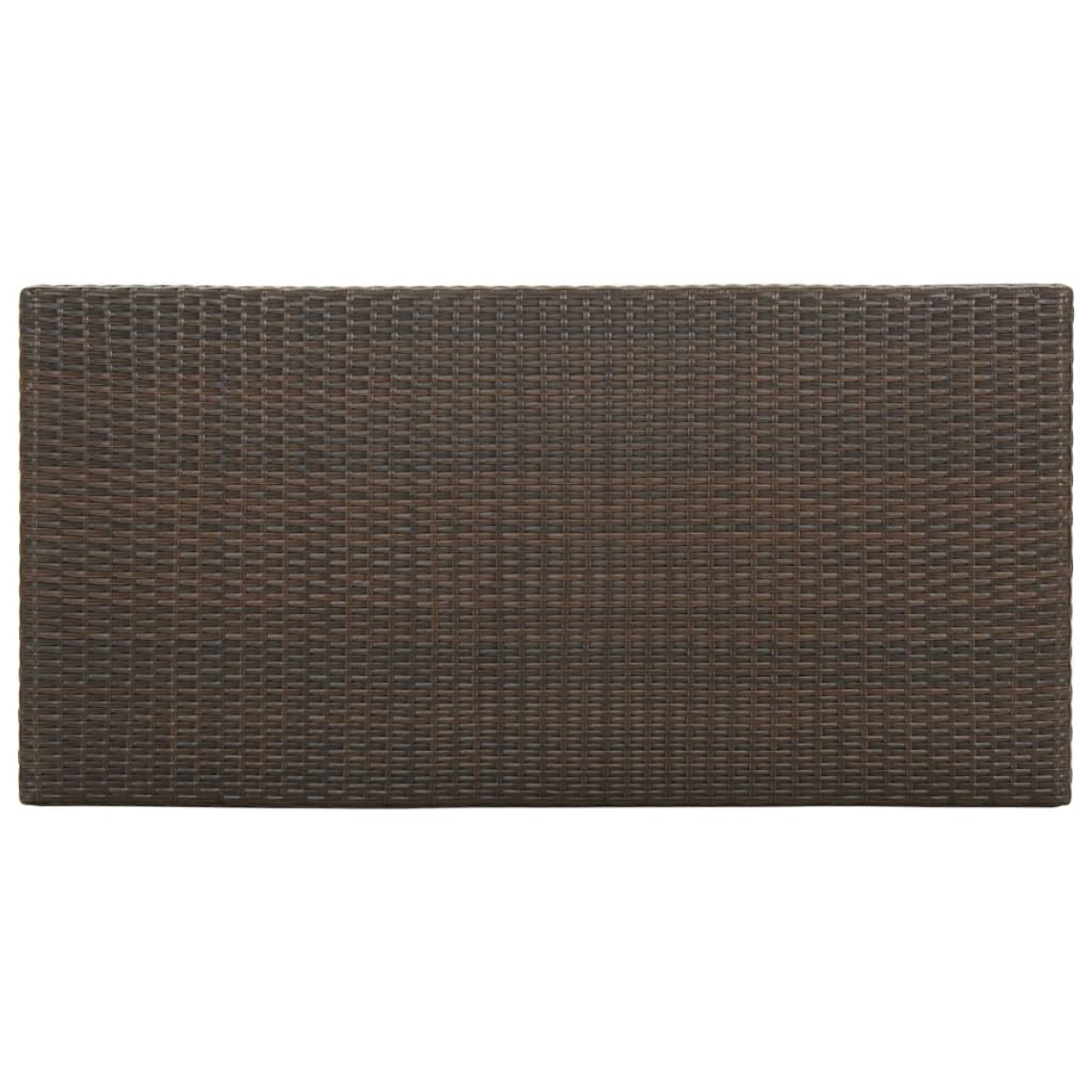 vidaXL Τραπέζι Μπαρ με Ράφια Καφέ 120x60x110 εκ. από Συνθετικό Ρατάν