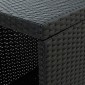 vidaXL Τραπέζι Μπαρ με Ράφια Μαύρο 120x60x110 εκ. από Συνθετικό Ρατάν