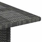 vidaXL Τραπεζαρία Κήπου Γκρι 110 x 70 x 65 εκ. από Συνθετικό Ρατάν