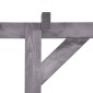 vidaXL Πέργκολα Κήπου Γκρι 200 x 40 x 205 εκ. Εμποτισμένο Ξύλο Πεύκου