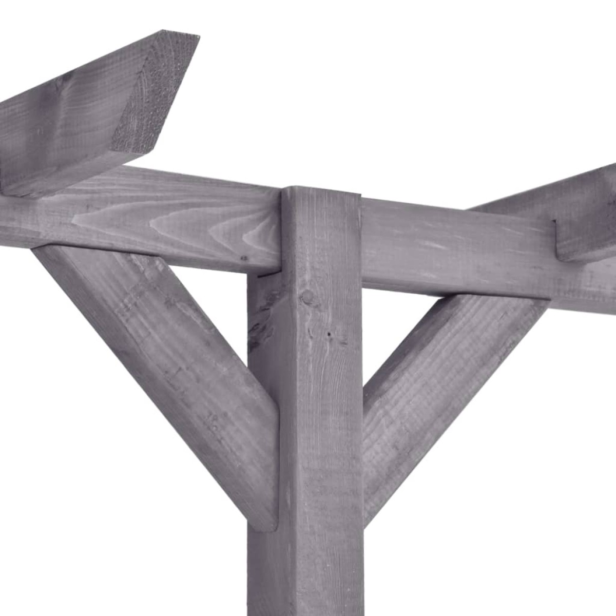 vidaXL Πέργκολα Κήπου Γκρι 400 x 40 x 205 εκ. Εμποτισμένο Ξύλο Πεύκου