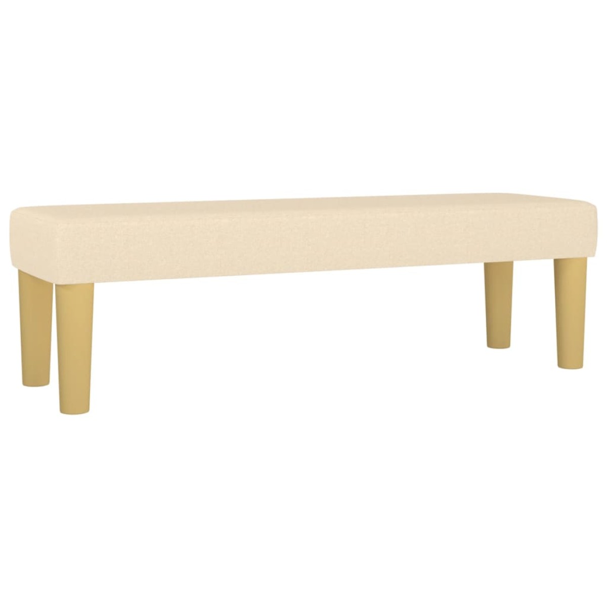 vidaXL Κρεβάτι Boxspring με Στρώμα Κρεμ 180x200 εκ. Υφασμάτινο