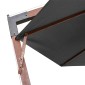 vidaXL Ομπρέλα Κρεμαστή με Ιστό Ανθρακί 3,5 x 2,9 μ. Μασίφ Ξύλο Ελάτης