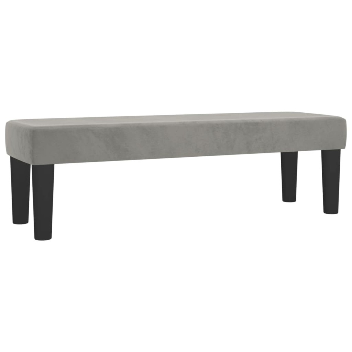 vidaXL Κρεβάτι Boxspring με Στρώμα Ανοιχτό Γκρι 140x190 εκ. Βελούδινο