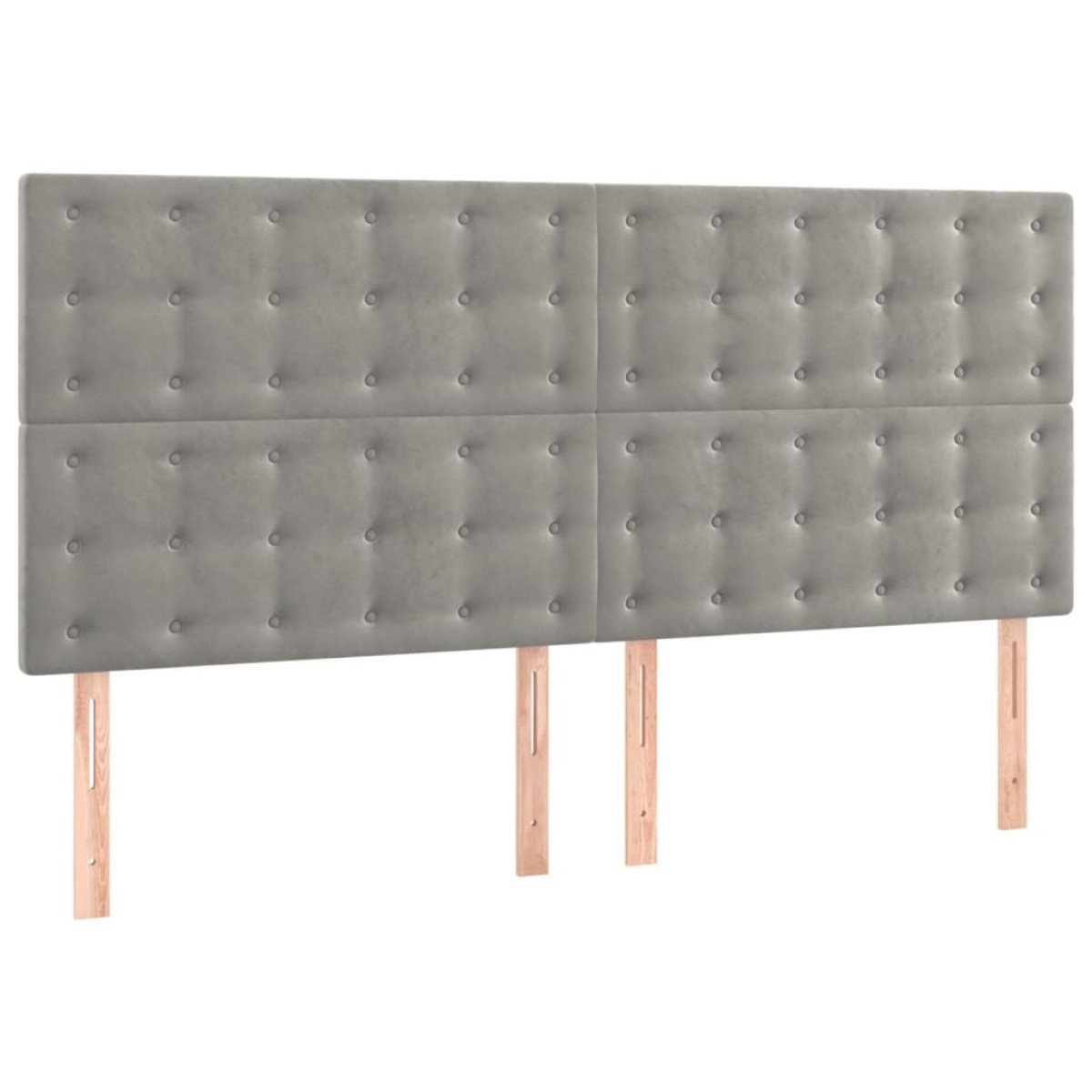 vidaXL Κρεβάτι Boxspring με Στρώμα Ανοιχτό Γκρι 160x200 εκ. Βελούδινο