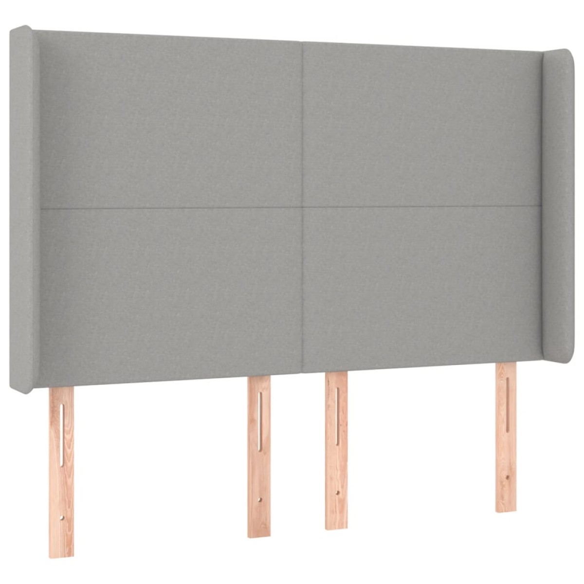 vidaXL Κρεβάτι Boxspring με Στρώμα & LED Αν.Γκρι 140x190εκ. Υφασμάτινο