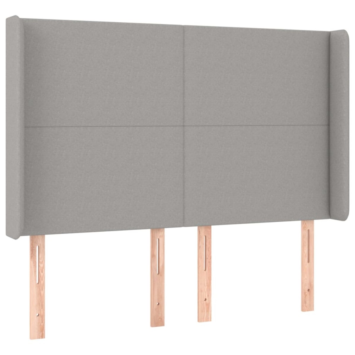 vidaXL Κρεβάτι Boxspring με Στρώμα & LED Αν.Γκρι 140x200εκ. Υφασμάτινο