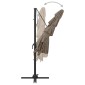 vidaXL Ομπρέλα 4 Επιπέδων Taupe 250 x 250 εκ. με Ιστό Αλουμινίου
