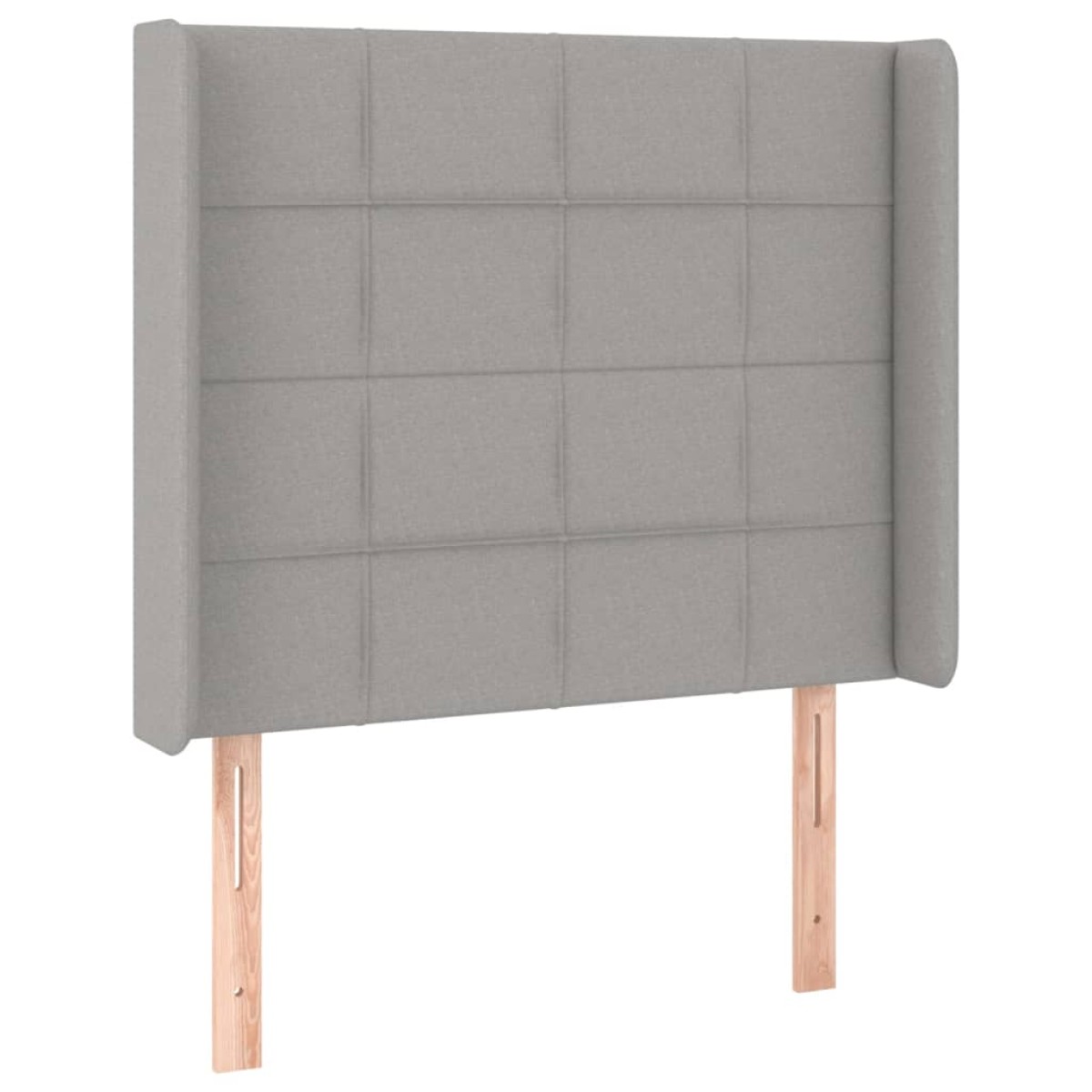vidaXL Κρεβάτι Boxspring με Στρώμα & LED Αν.Γκρι 90x200 εκ. Υφασμάτινο