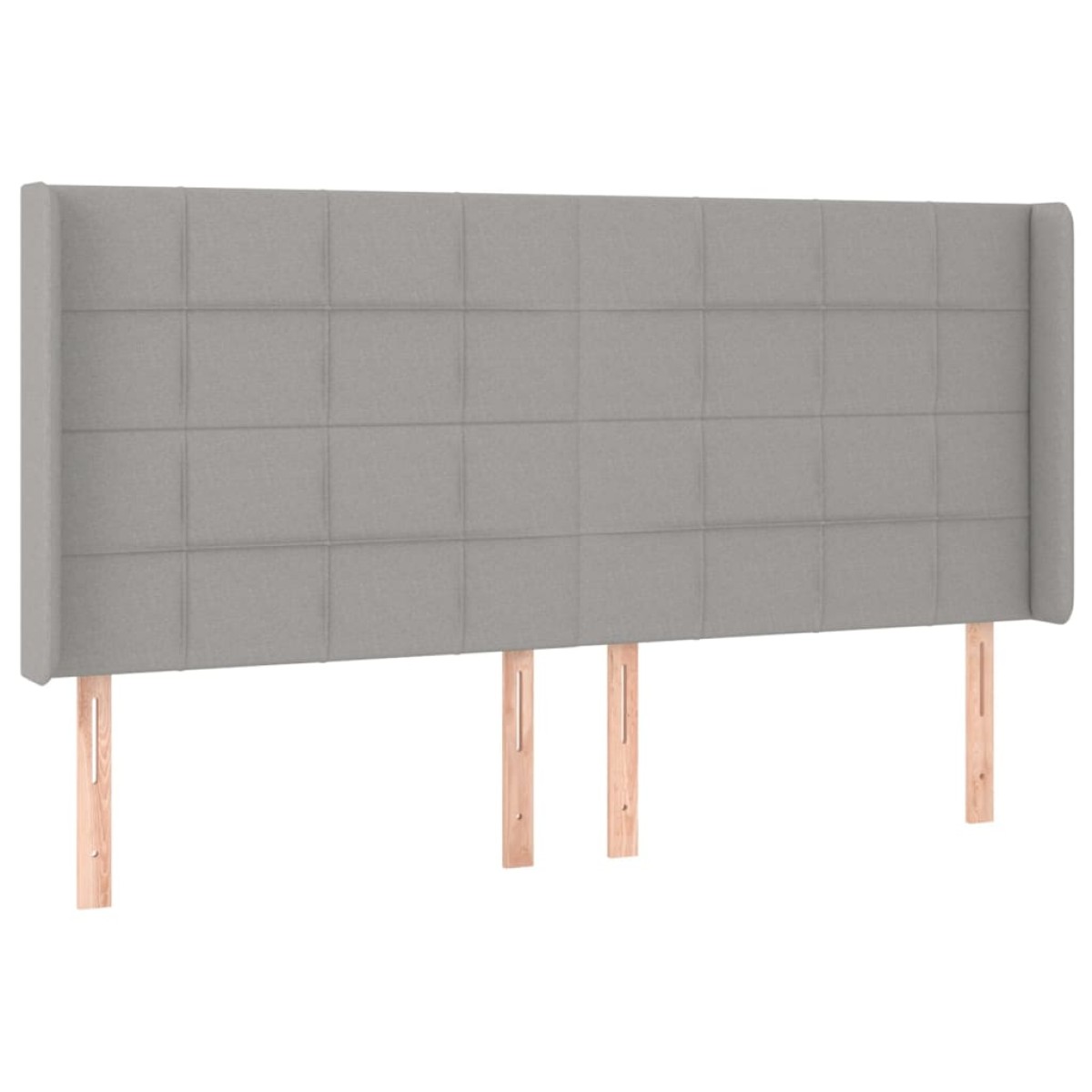 vidaXL Κρεβάτι Boxspring με Στρώμα & LED Αν.Γκρι 200x200εκ. Υφασμάτινο