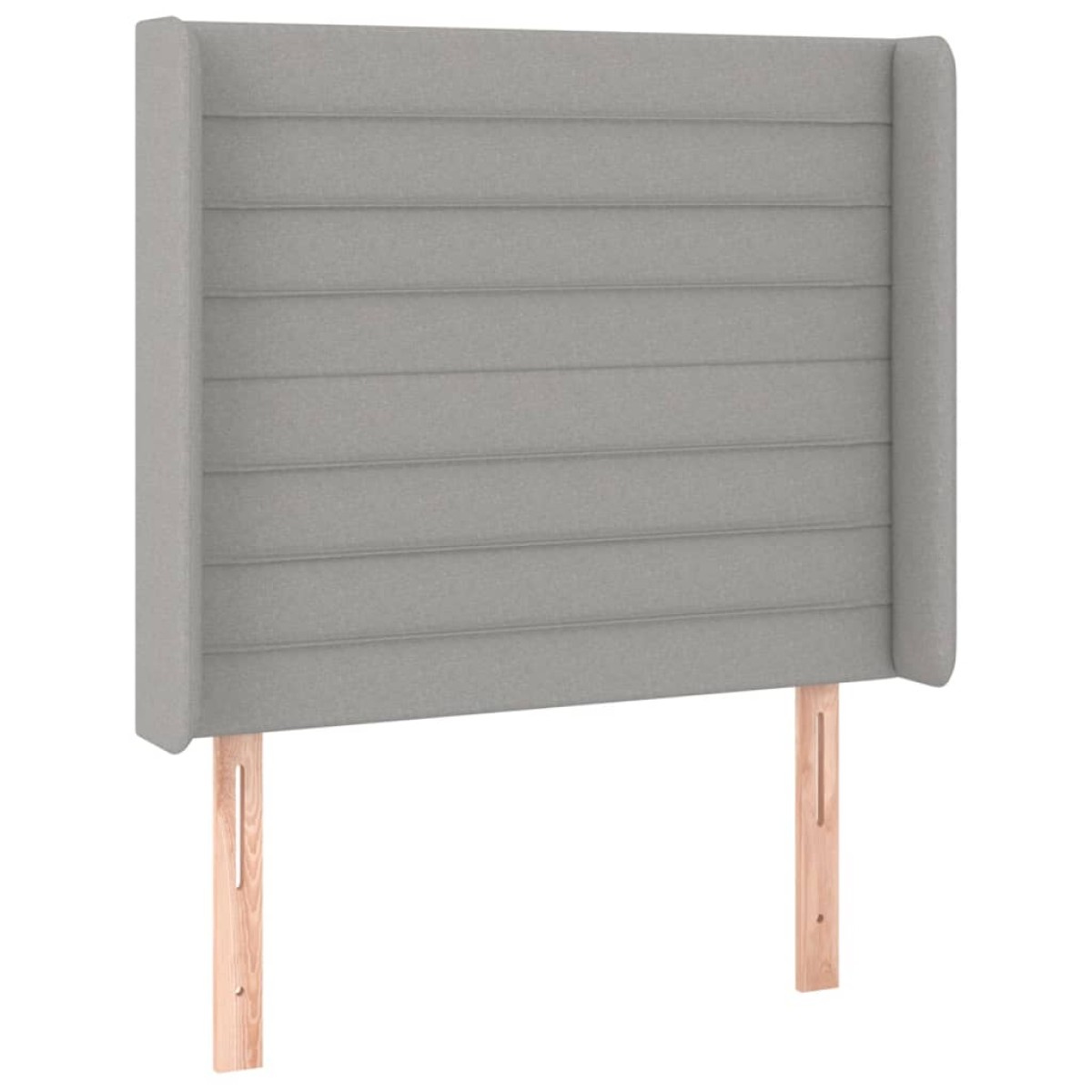 vidaXL Κρεβάτι Boxspring με Στρώμα & LED Αν.Γκρι 80x200 εκ. Υφασμάτινο