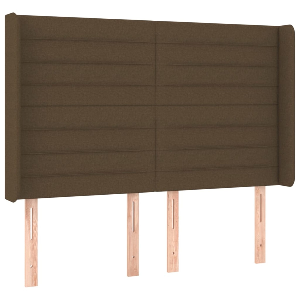 vidaXL Κρεβάτι Boxspring με Στρώμα & LED Σκ.Καφέ 140x200 εκ Υφασμάτινο