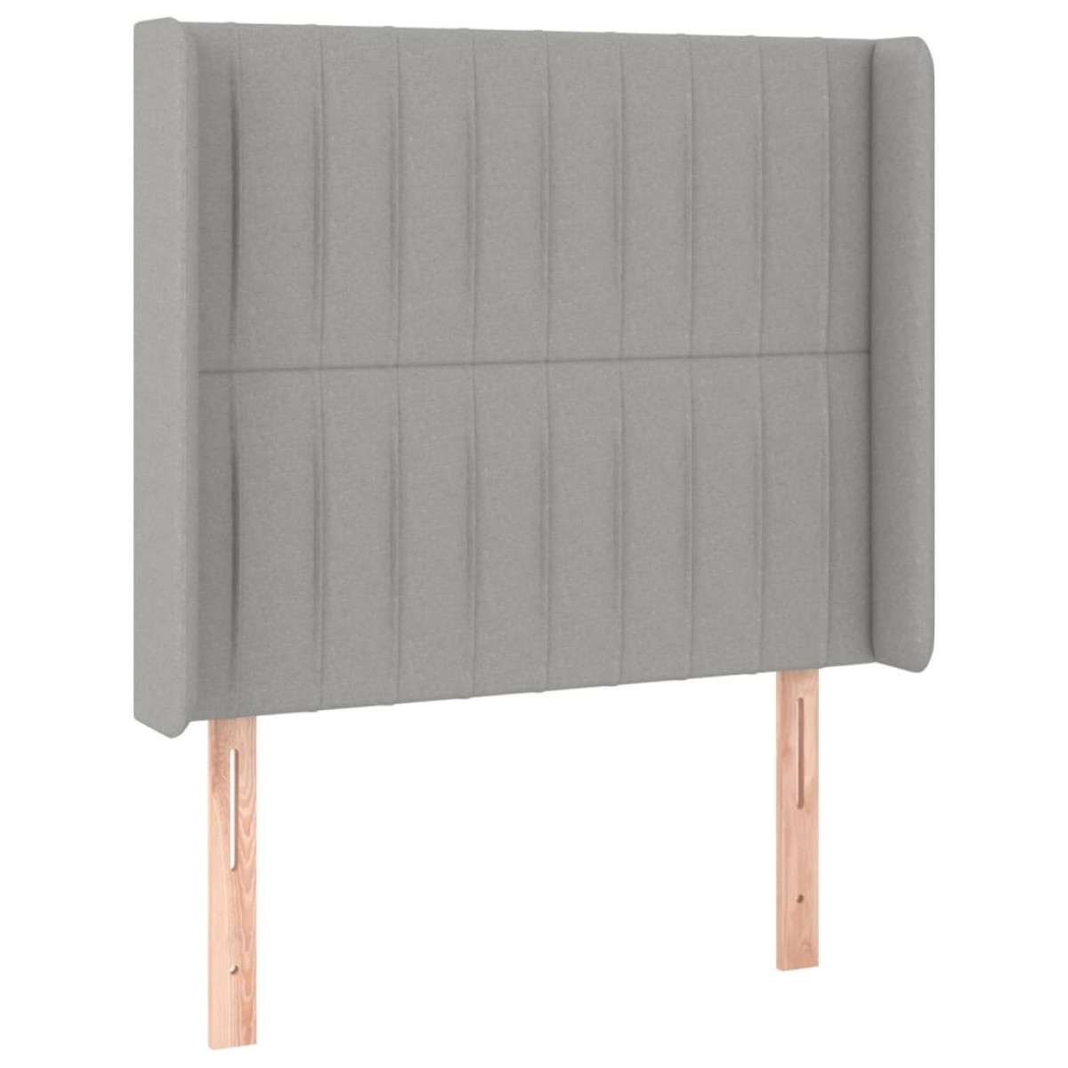 vidaXL Κρεβάτι Boxspring με Στρώμα & LED Αν.Γκρι 90x190 εκ. Υφασμάτινο