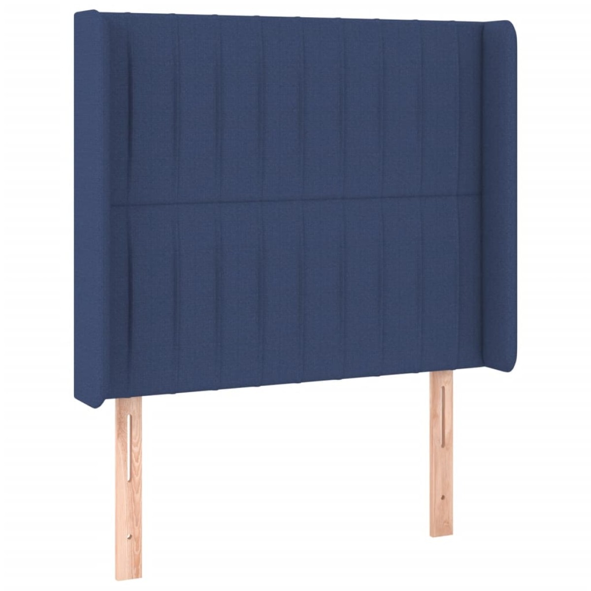 vidaXL Κρεβάτι Boxspring με Στρώμα & LED Μπλε 90x200 εκ. Υφασμάτινο