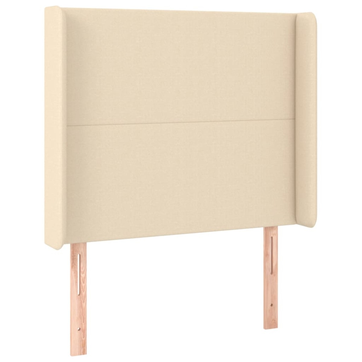 vidaXL Κρεβάτι Boxspring με Στρώμα & LED Κρεμ 90x190 εκ. Υφασμάτινο
