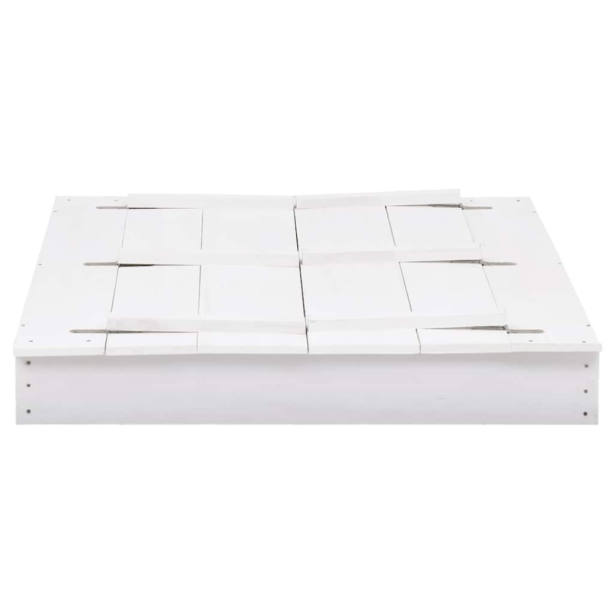 vidaXL Αμμοδόχος Λευκή 95 x 90 x 15 εκ. από Ξύλο Ελάτης