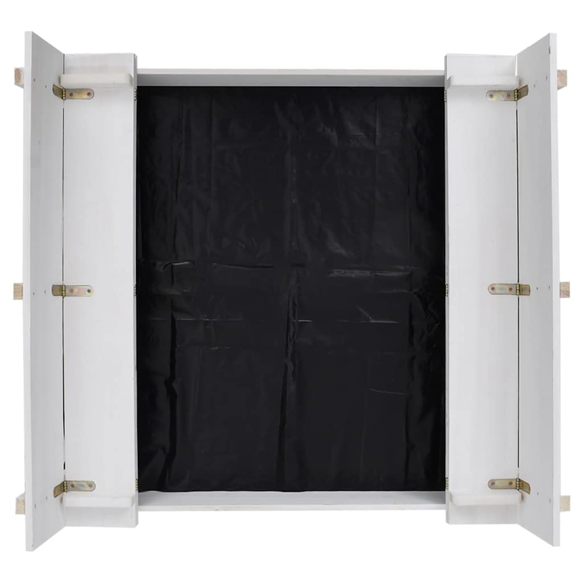 vidaXL Αμμοδόχος Λευκή 95 x 90 x 15 εκ. από Ξύλο Ελάτης