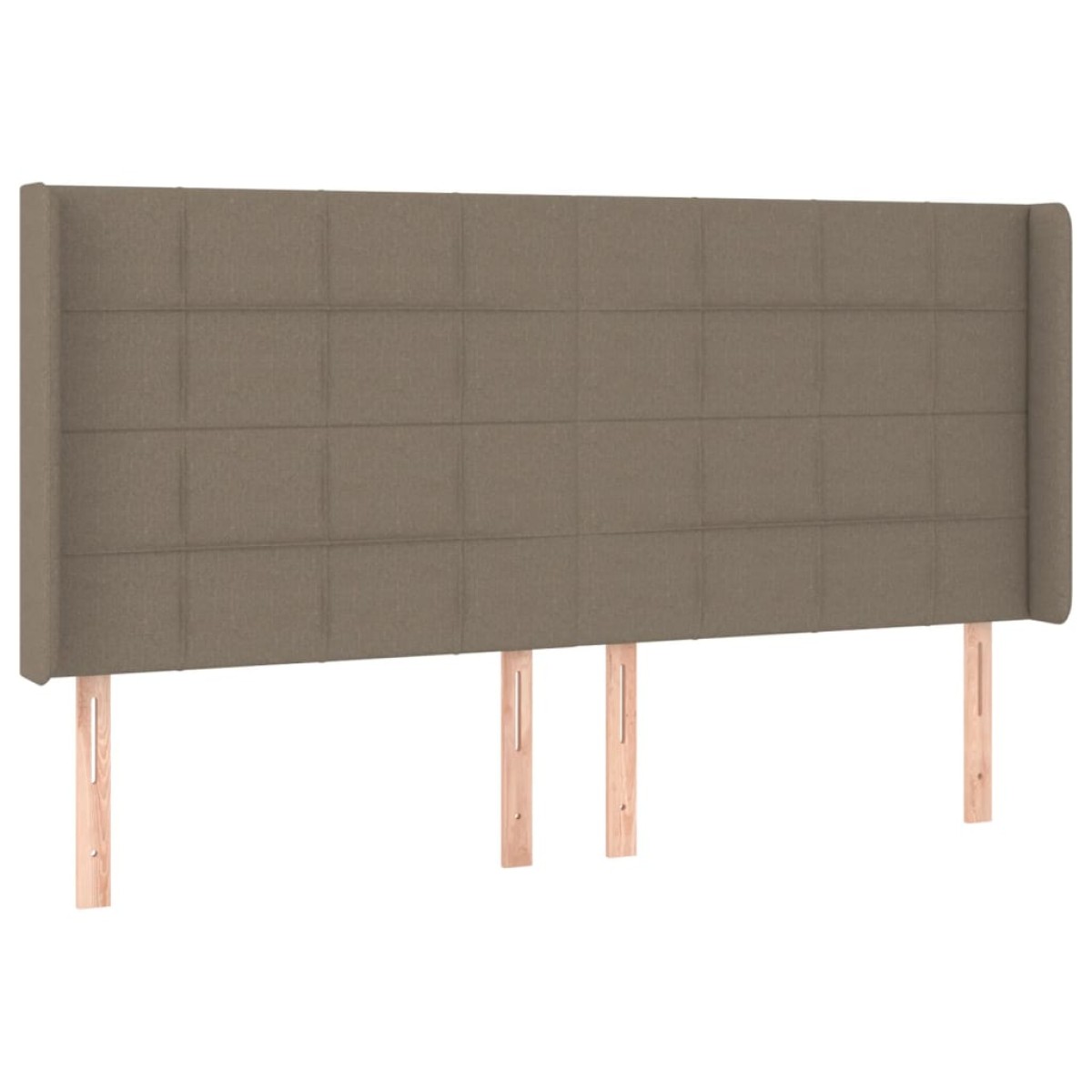 vidaXL Κρεβάτι Boxspring με Στρώμα & LED Taupe 180x200 εκ. Υφασμάτινο