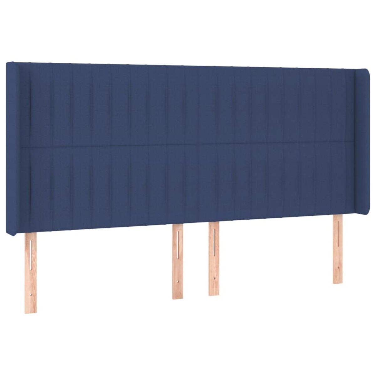 vidaXL Κρεβάτι Boxspring με Στρώμα & LED Μπλε 180x200 εκ. Υφασμάτινο